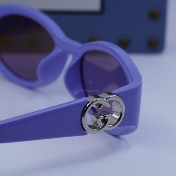 Gucci GG1662SA 003 Oval Sunglasses - Lilac main image 5